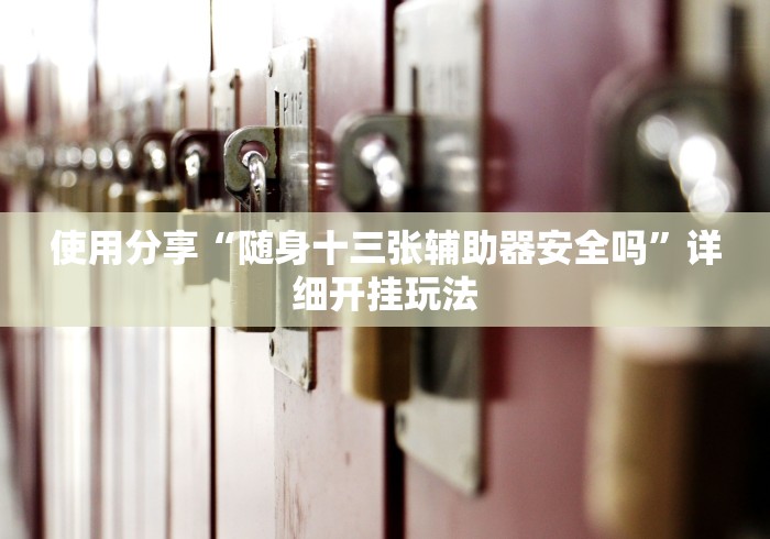 使用分享“随身十三张辅助器安全吗”详细开挂玩法